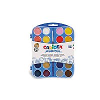 Νερομπογιές Carioca Acquarell 24 χρώματα + Πινέλο Δώρο 42401