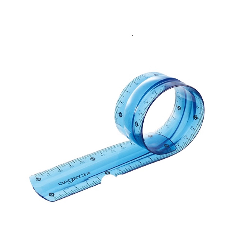 Χάρακας Keyroad Flex 30cm Μπλε