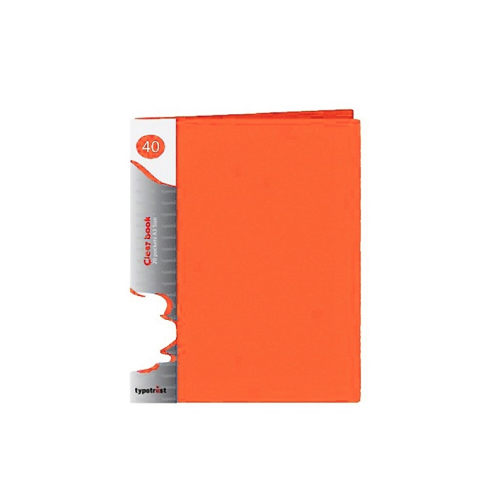 Τυποτράστ FP10040 σουπλ Α4 40 φύλλα πορτοκαλί