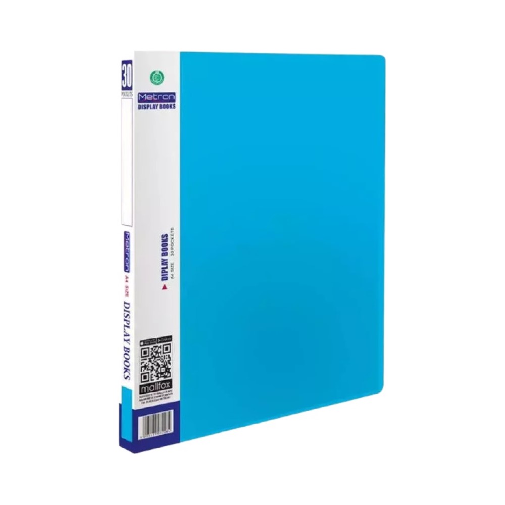 METRON  σουπλ Α4 30 φύλλα μπλέ ανοιχτό