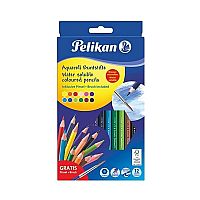 Pelikan Buntstifte Water Solube Coloured Pencils 12 BSA 12LN 700672
