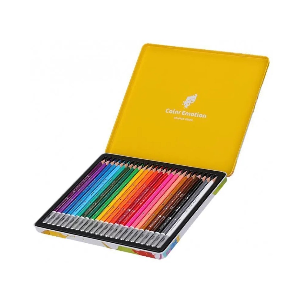 Deli Color Emotion Ξυλομπογιές σε Μεταλλικό Κουτί 24τμχ 231.00225