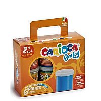 Δακτυλομπογιές Carioca Baby 6τεμ KO032