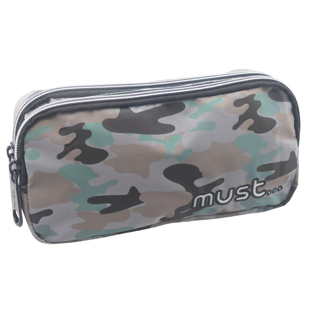 ΣΧΟΛΙΚΗ ΚΑΣΕΤΙΝΑ ΒΑΡΕΛΑΚΙ ΑΝΑΚΛΑΣΤΙΚΗ MUST REFLECT ARMY DESIGN ΜΕ 2 ΘΗΚΕΣ