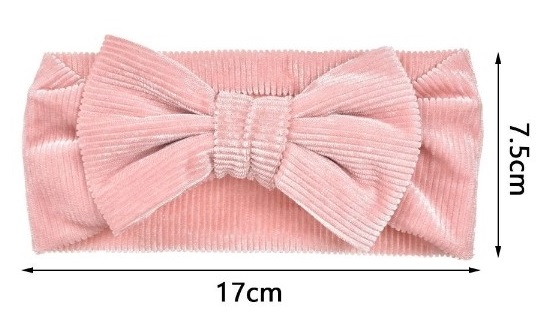 Κορδέλα κοτλέ ροζ 7.5cmx17cm