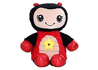 Λούτρινο Αρκουδάκι & Φωτιστικό Προτζέκτορας Αστεριών Με Μουσική Black and Red