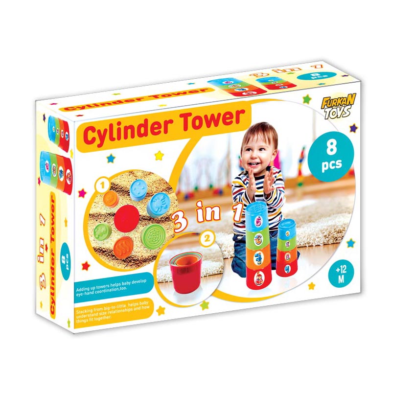 Πύργος κυλίνδρων 3 σε 1