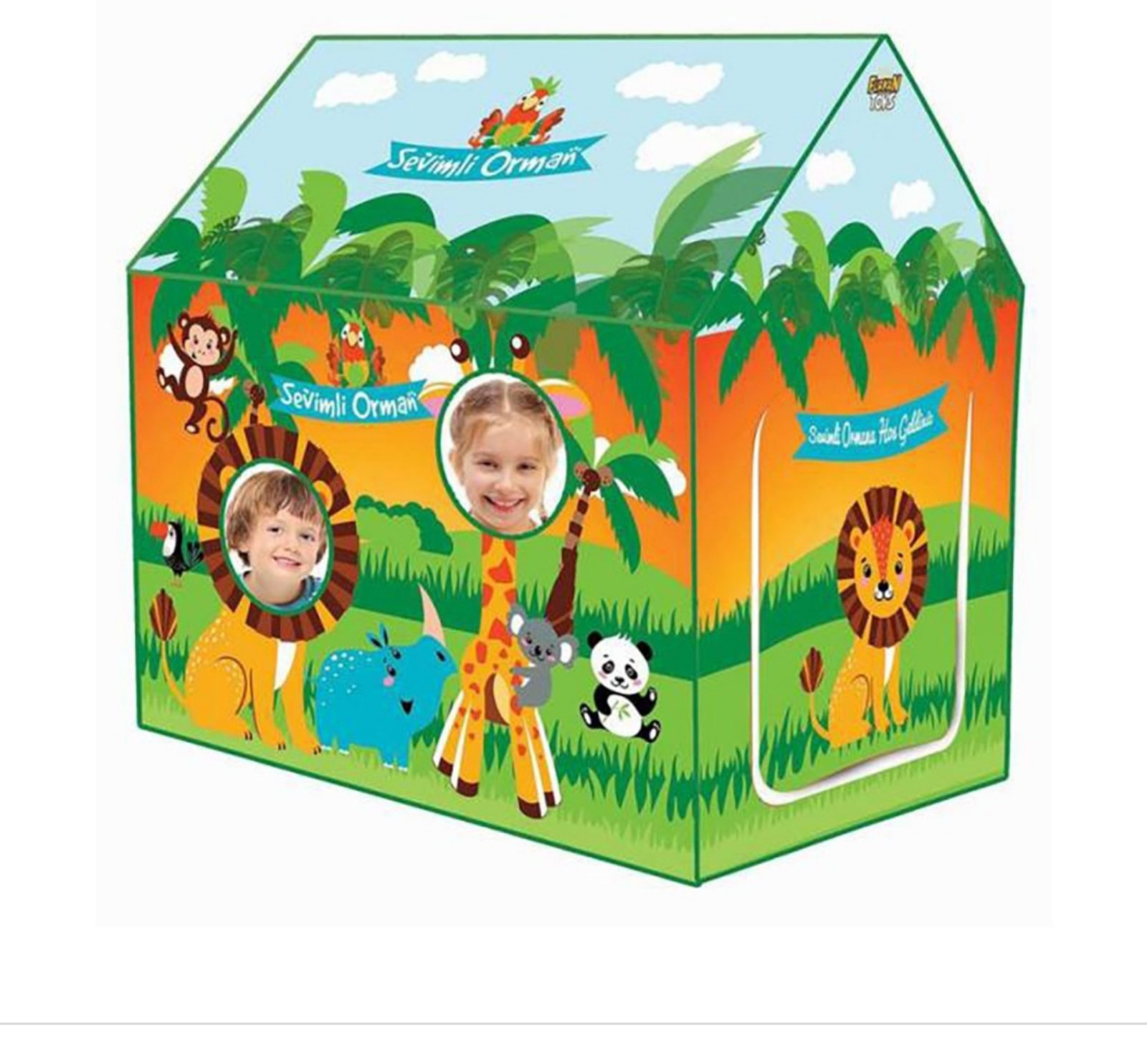 Παιδική Σκηνή Σπιτάκι Ζώα της Ζούγκλας 100X100X68