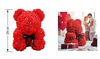 Αρκουδάκι απο τριαντάφυλλα 29 cm