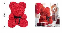 Αρκουδάκι απο τριαντάφυλλα 40 cm