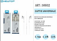 NEWTOP CF24 HEADSET UNIVERSALE JACK 3,5mm ΛΕΥΚΟ