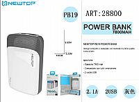 NEWTOP PB19 POWER BANK 7800MAH GRIGIO
