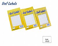 STEF ΕΤΙΚΕΤΤΕΣ ΑΥΤΟΚΟΛΛΗΤΕΣ 15x20mm  ΛΕΥΚΕΣ 40Φ.