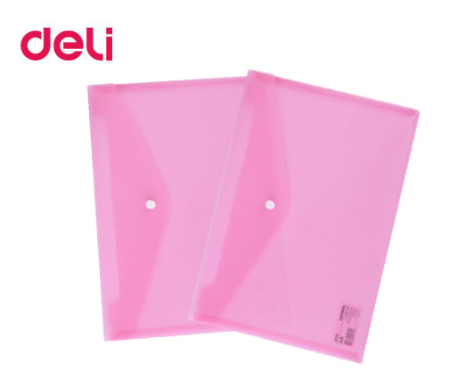 DELI ΦΑΚΕΛΟΣ ΚΟΥΜΠΙ PP Α4 ΔΙΑΦΑΝΟ ΚΟΚΚΙΝΟ