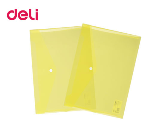 DELI ΦΑΚΕΛΟΣ ΚΟΥΜΠΙ PP Α4 ΔΙΑΦΑΝΟ ΚΙΤΡΙΝΟ 