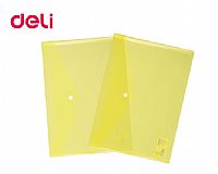 DELI ΦΑΚΕΛΟΣ ΚΟΥΜΠΙ PP Α4 ΔΙΑΦΑΝΟ ΚΙΤΡΙΝΟ 