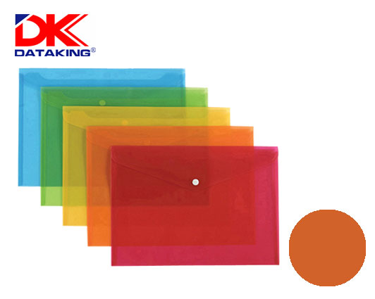 DATA KING ΦΑΚΕΛΟΣ ΚΟΥΜΠΙ Α5 ΔΙΑΦΑΝΟ  ΠΟΡΤΟΚΑΛΙ