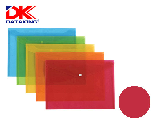 DATA KING ΦΑΚΕΛΟΣ ΚΟΥΜΠΙ Α5 ΔΙΑΦΑΝΟ ΠΑΣΤΕΛ ΚΟΚΚΙΝΟ