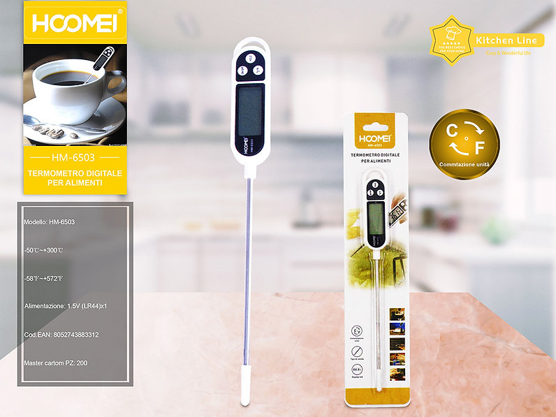 Hoomei Ψηφιακό Θερμόμετρο Μαγειρικής Με Ακίδα HM-6503