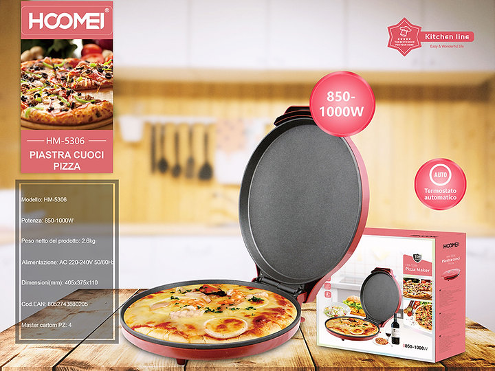 Hoomei HM-5306 Παρασκευαστής Πίτσας 1000W