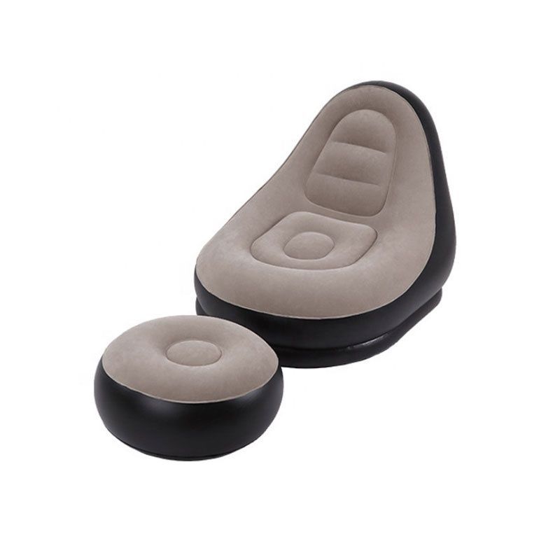 Φουσκωτή πολυθρόνα με υποπόδιο