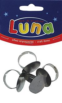 ΒΑΣΗ ΔΑΚΤΥΛΙΔΙΟΥ 20MM 4ΤΕΜ ΜΕΤΑΛΛΙΚΗ LUNA