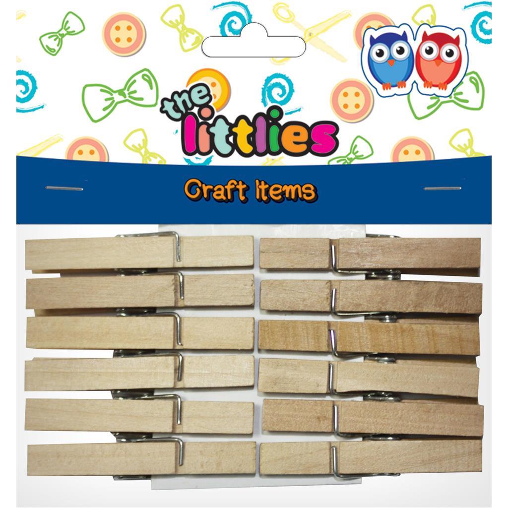 ΞΥΛΙΝΑ ΜΑΝΤΑΛΑΚΙΑ ΧΕΙΡΟΤΕΧΝΙΑΣ THE LITTLIES 48MM 12ΤΜΧ.