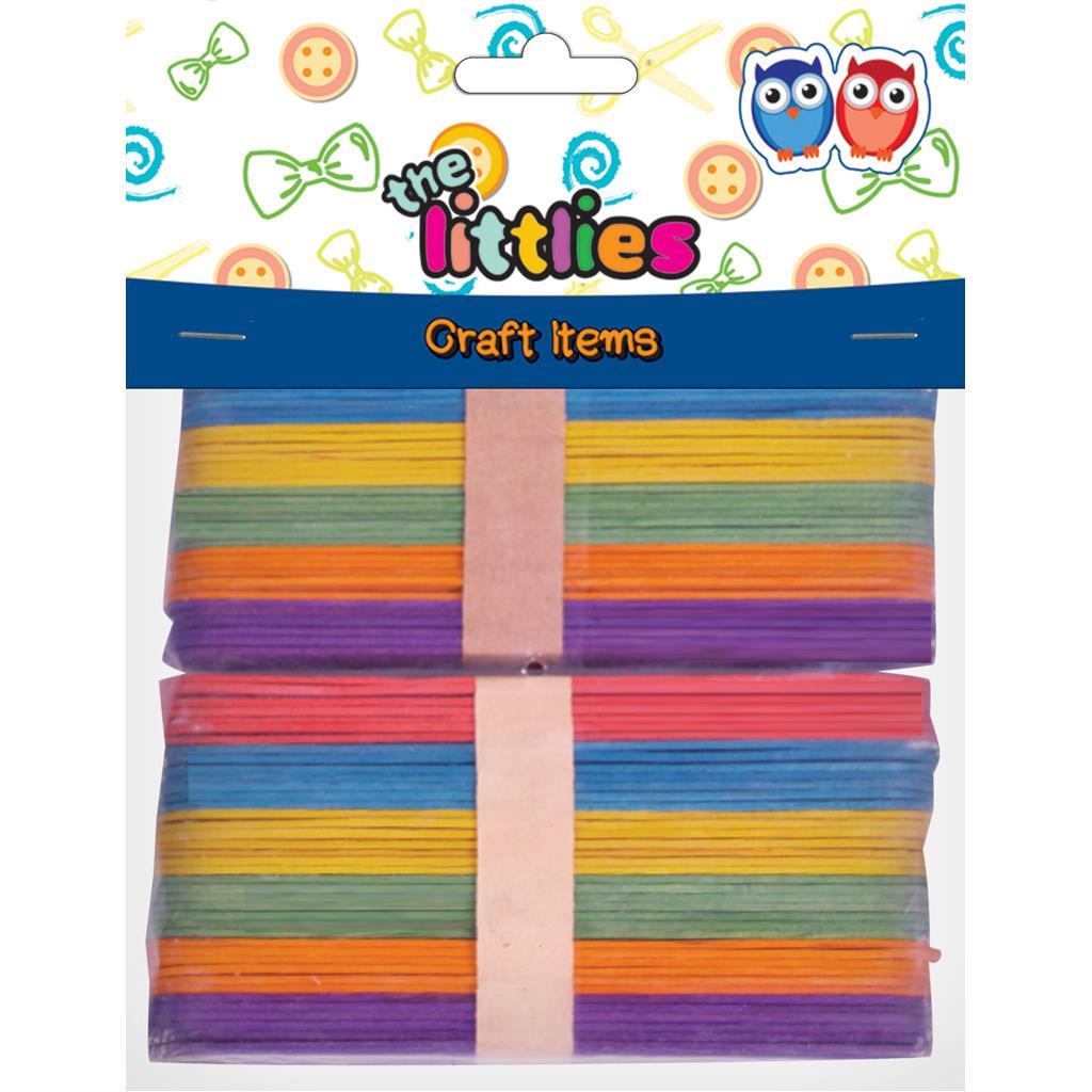 ΞΥΛΑΚΙΑ ΧΡΩΜΑΤΙΣΤΑ ΧΕΙΡΟΤΕΧΝΙΑΣ THE LITTLIES 150MM 80 ΤΜΧ.