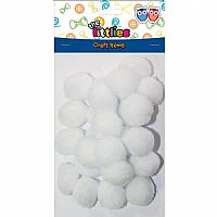 ΠΟΜ ΠΟΜ ΧΕΙΡΟΤΕΧΝΙΑΣ THE LITTLIES ΛΕΥΚΟ 15MM 60 ΤΜΧ.