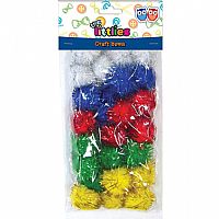 ΠΟΜ ΠΟΜ ΧΕΙΡΟΤΕΧΝΙΑΣ THE LITTLIES GLITTER 11 ΔΙΑΦΟΡΑ ΧΡΩΜΑΤΑ 15MM 30 ΤΜΧ.