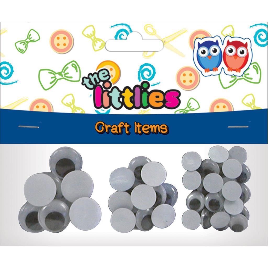 ΜΑΤΑΚΙΑ ΧΕΙΡΟΤΕΧΝΙΑΣ THE LITTLIES ΣΤΡΟΓΓΥΛΑ ΚΙΝΟΥΜΕΝΑ 8X20MM-12X15MM-28X12MM 48 ΤΜΧ.