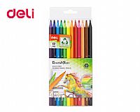 DELI ΚΡΑΙΓΙΟΝ WOOD-FREE COLORUN 6/ΓΩΝΟ. ΠΛΑΣΤΙΚΟ BLISTER 12ΧΡ ENOVATION 12Τ