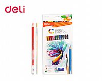 DELI ΚΡΑΙΓΙΟΝ ΑΚΟΥΑΡΕΛΑΣ BLISTER 12 ΧΡ& ΔΩΡΟ ΠΙΝΕΛΟ COLOR EMOTION