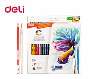 DELI ΚΡΑΙΓΙΟΝ ΑΚΟΥΑΡΕΛΑΣ BLISTER 24ΧΡ& ΔΩΡΟ ΠΙΝΕΛΟ COLOR EMOTION