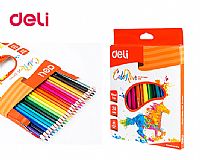 DELI ΚΡΑΙΓΙΟΝ (ΞΥΛΟΜΠΟΓΙΕΣ) WOOD-FREE BLISTER ΧΑΡΤΙΝΟ 24 ΧΡΩΜΑΤΑ COLORUN 