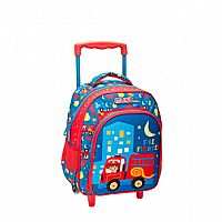 ΣΧΟΛΙΚΗ ΤΣΑΝΤΑ ΤΡΟΛΕΪ ΝΗΠΙΟΥ MUST FIRE FIGHTER 3D SOFT 2 ΘΗΚΕΣ