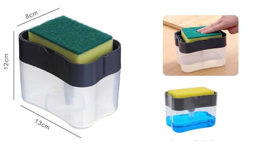 Διανομέας Σαπουνιού 2 σε 1 για Νεροχύτη Pushoap InnovaGoods