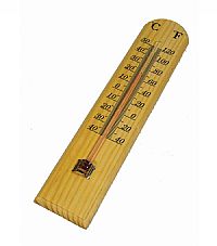 Θερμόμετρο τοίχου ξύλινο