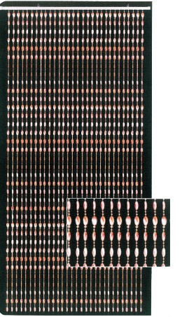 Κουρτίνα πόρτας ΚΡΥΣΤΑΛΛΑΚΙ 100Χ220/80ΡΙΓΕΣ