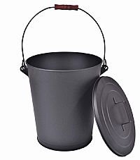 Κουβάς μεταλλικός μαύρος 9λιτ.