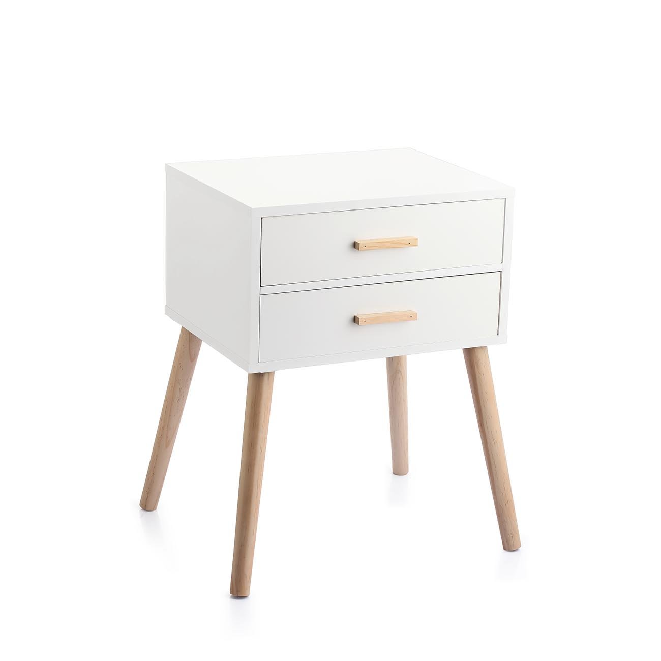 ΚΟΜΟΔΙΝΟ ΞΥΛΙΝΟ ΜΕ 2 ΣΥΡΤΑΡΙΑ 45Χ45Χ62cm. 