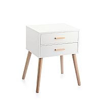 ΚΟΜΟΔΙΝΟ ΞΥΛΙΝΟ ΜΕ 2 ΣΥΡΤΑΡΙΑ 45Χ45Χ62cm. 