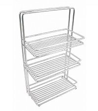 Εταζέρα 3όροφη μεταλλική ΙΣΙΑ 30x12x57