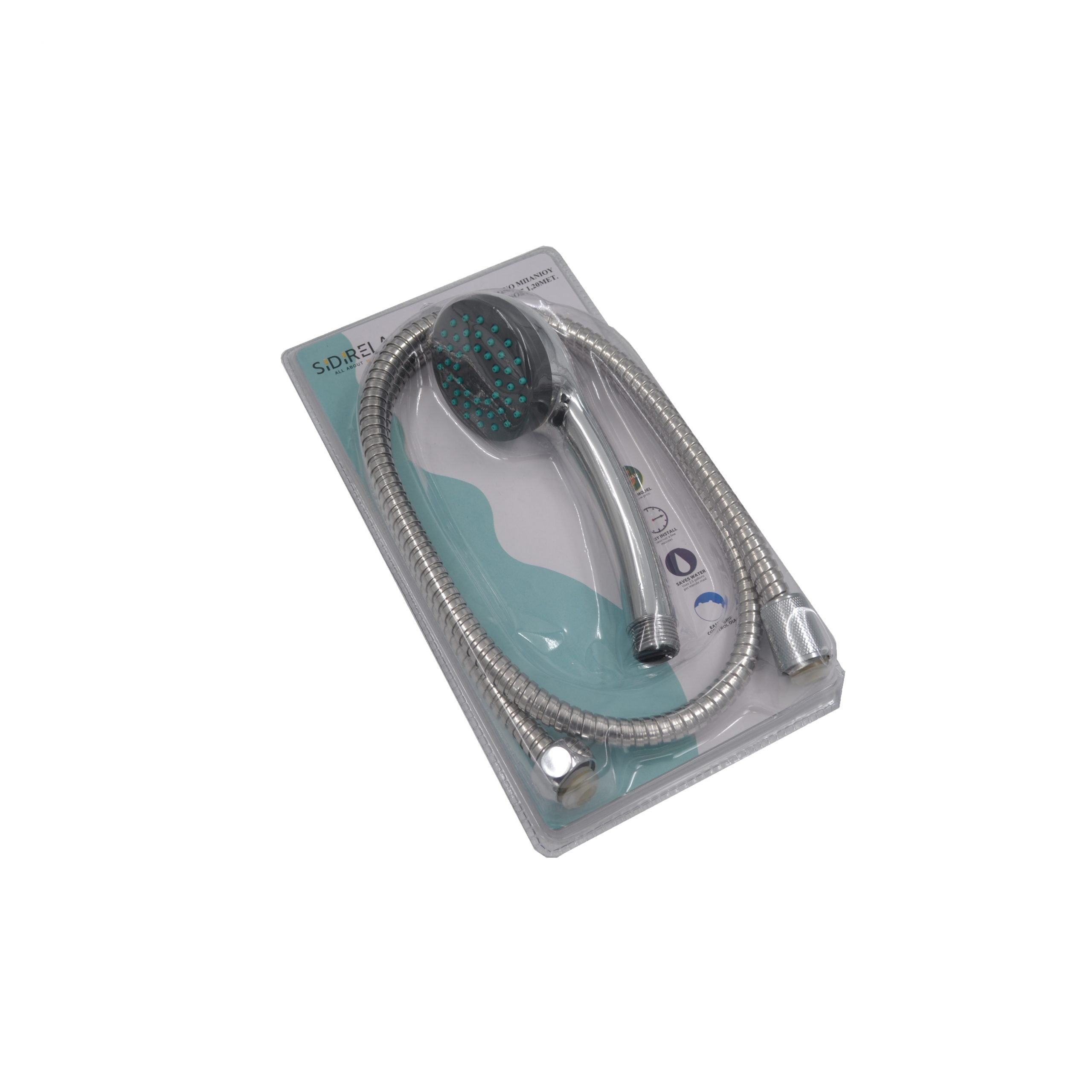 Σετ τηλέφωνο μπάνιου ΙΝΟΧ 1,50m 20x150