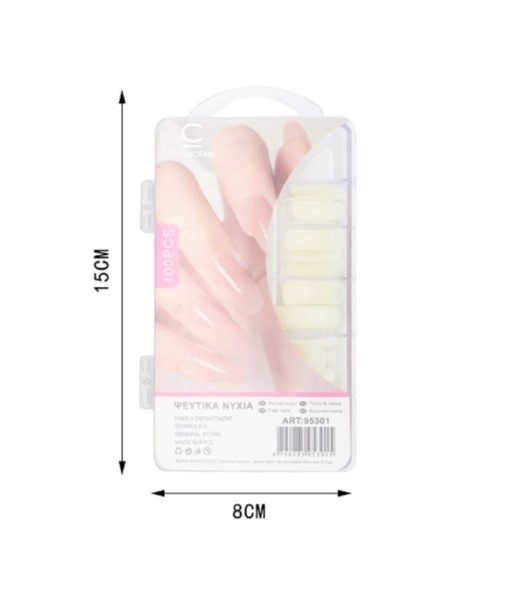 Τεχνητά νύχια φυσικό χρώμα