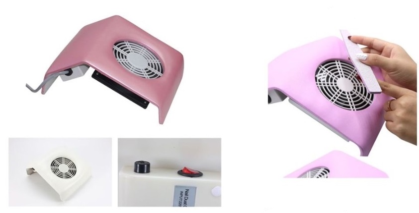 Απορροφητήρας σκόνης νυχιών ροζ