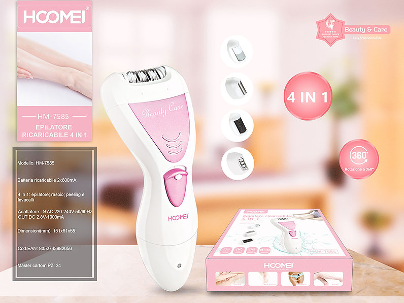 Hoomei HM-7580 Αποτριχωτική Μηχανή Epilator για Σώμα HM-7580