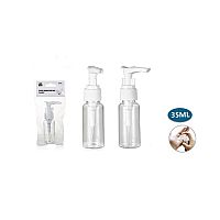 Μπουκαλάκι ταξιδιού πλαστικό  35ml με αντλία