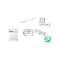 Σετ βαζάκια ταξιδιού πλαστικά 10gr 4τεμ