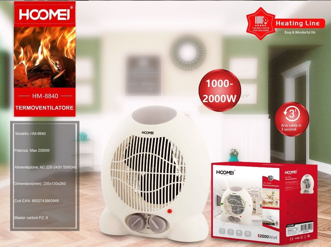 Αερόθερμο Δαπέδου Hoomei HM-8840 2000W